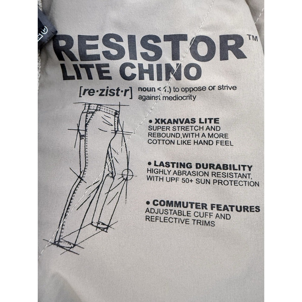 Kuhl Resistor Lite Chino Pants Men's 33x30 (fits 33x28) Khaki Stretch - Picture 6 of 7